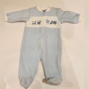 Little me fleece footies